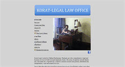 Desktop Screenshot of korat-legal.com