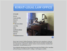 Tablet Screenshot of korat-legal.com